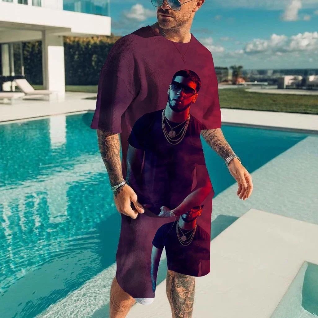 Men T-shirt Sets Rapper Anuel AA 3D Print Fashion Tracksuit T Shirts Shorts 2 Pieces Male Streetwear Oversized Suits Sportswear
Men T-shirt Sets Rapper Anuel AA 3D Print Fashion Tracksuit T Shirts Shorts 2 Pieces Male Streetwear Oversized Suits Sportswear