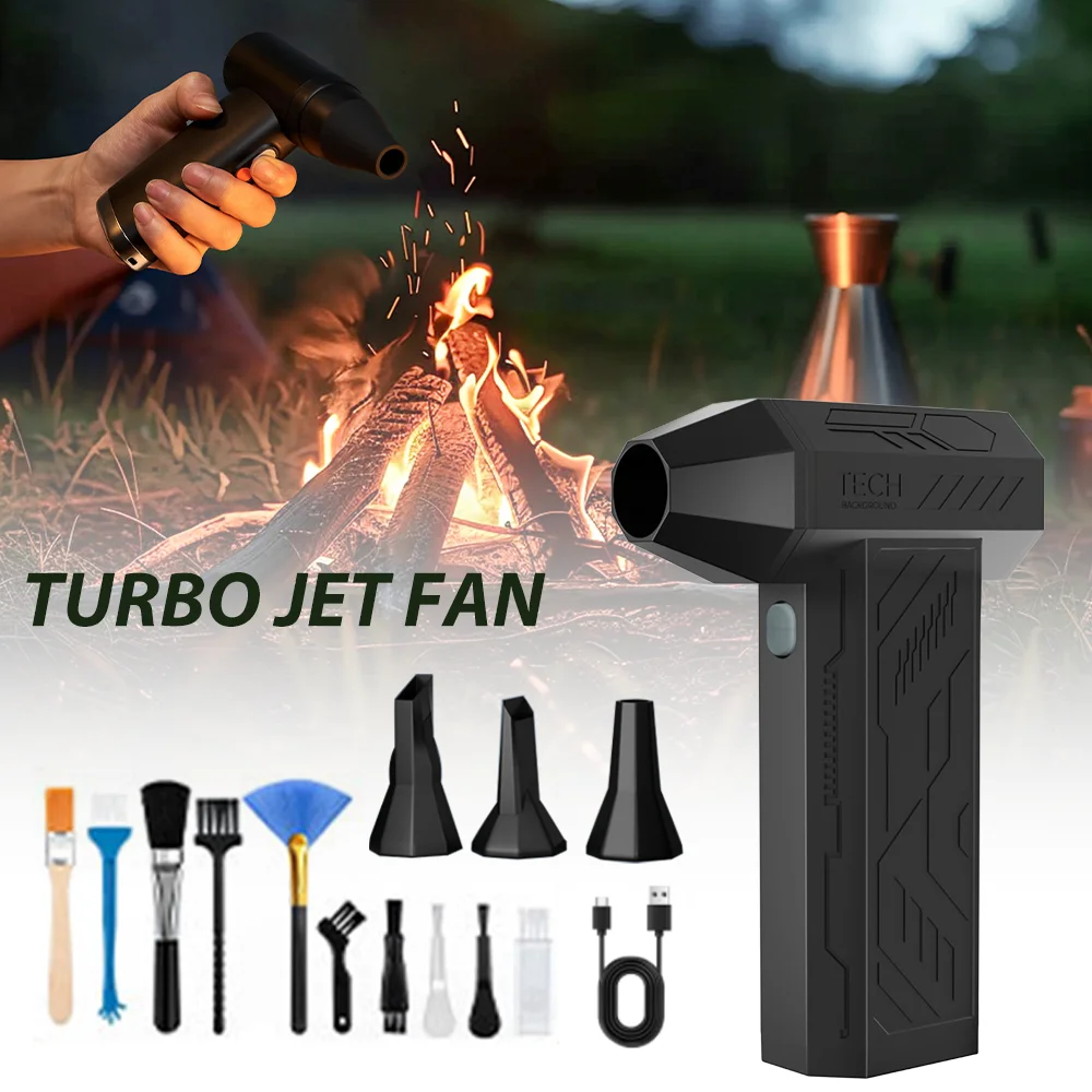 400000RPM Mini Turbo Jet Fan Electric Air Duster Adjustable wind speed Turbo Violent Blower Rechargeable with Light Car Cleaning
400000RPM Mini Turbo Jet Fan Electric Air Duster Adjustable wind speed Turbo Violent Blower Rechargeable with Light Car Cleaning