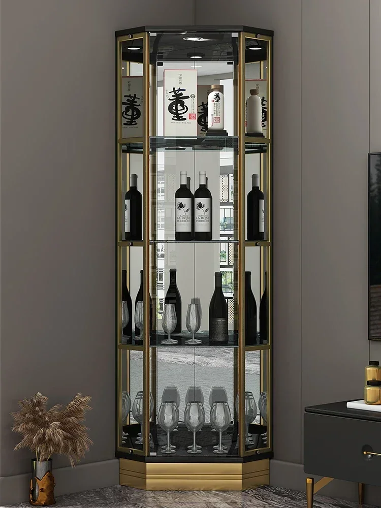 Vertical triangle wine cabinet light luxury corner glass high-end fan display corner wall living room floor corner wine cabinet
Vertical triangle wine cabinet light luxury corner glass high-end fan display corner wall living room floor corner wine cabinet