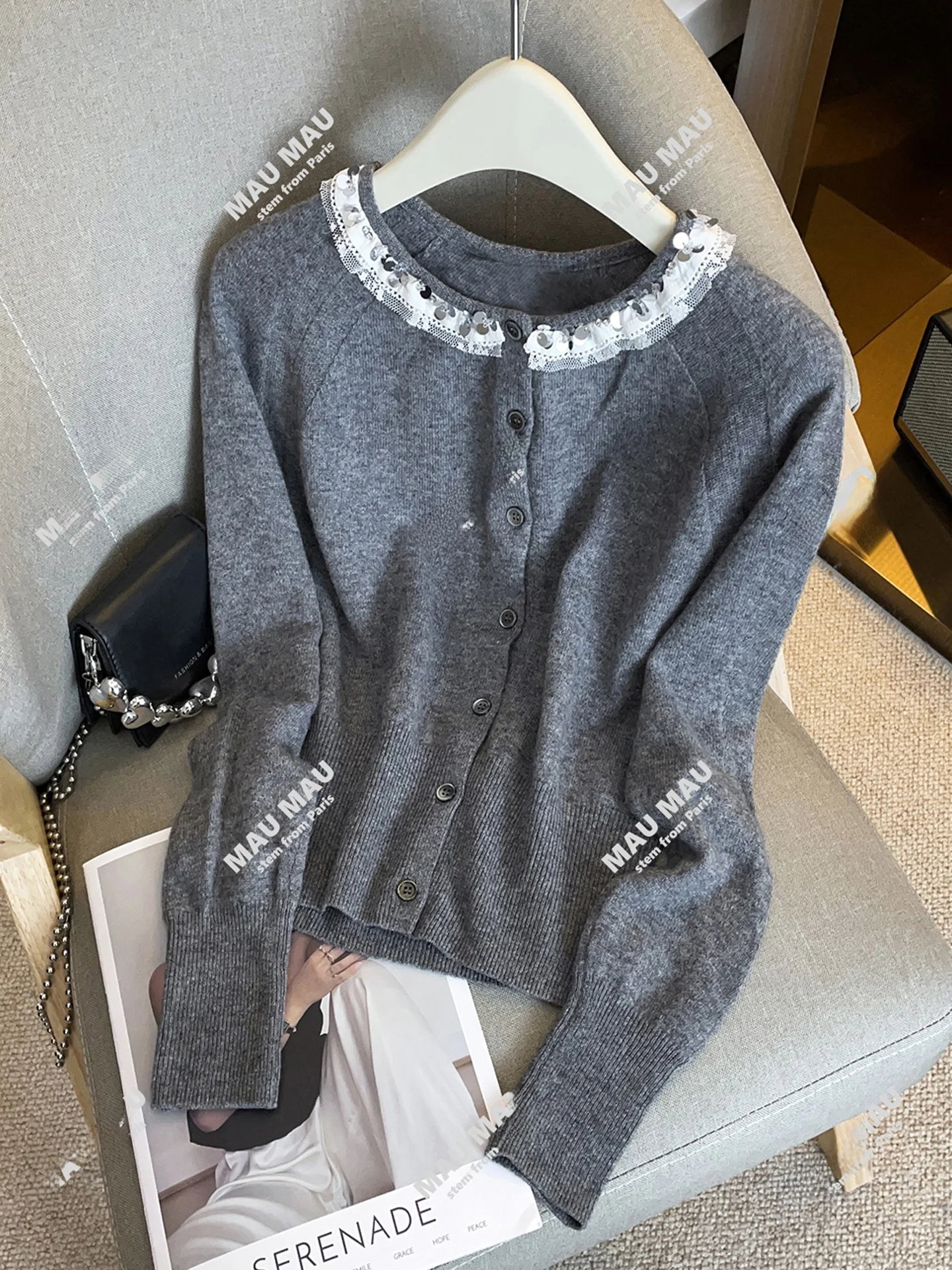 High-End Women's Knitted Lace Trim Cardigan Svel Midi Dr Commute Sle Regular Fit Soft Fabric Long Sve round Ne
High-End Women's Knitted Lace Trim Cardigan Svel Midi Dr Commute Sle Regular Fit Soft Fabric Long Sve round Ne