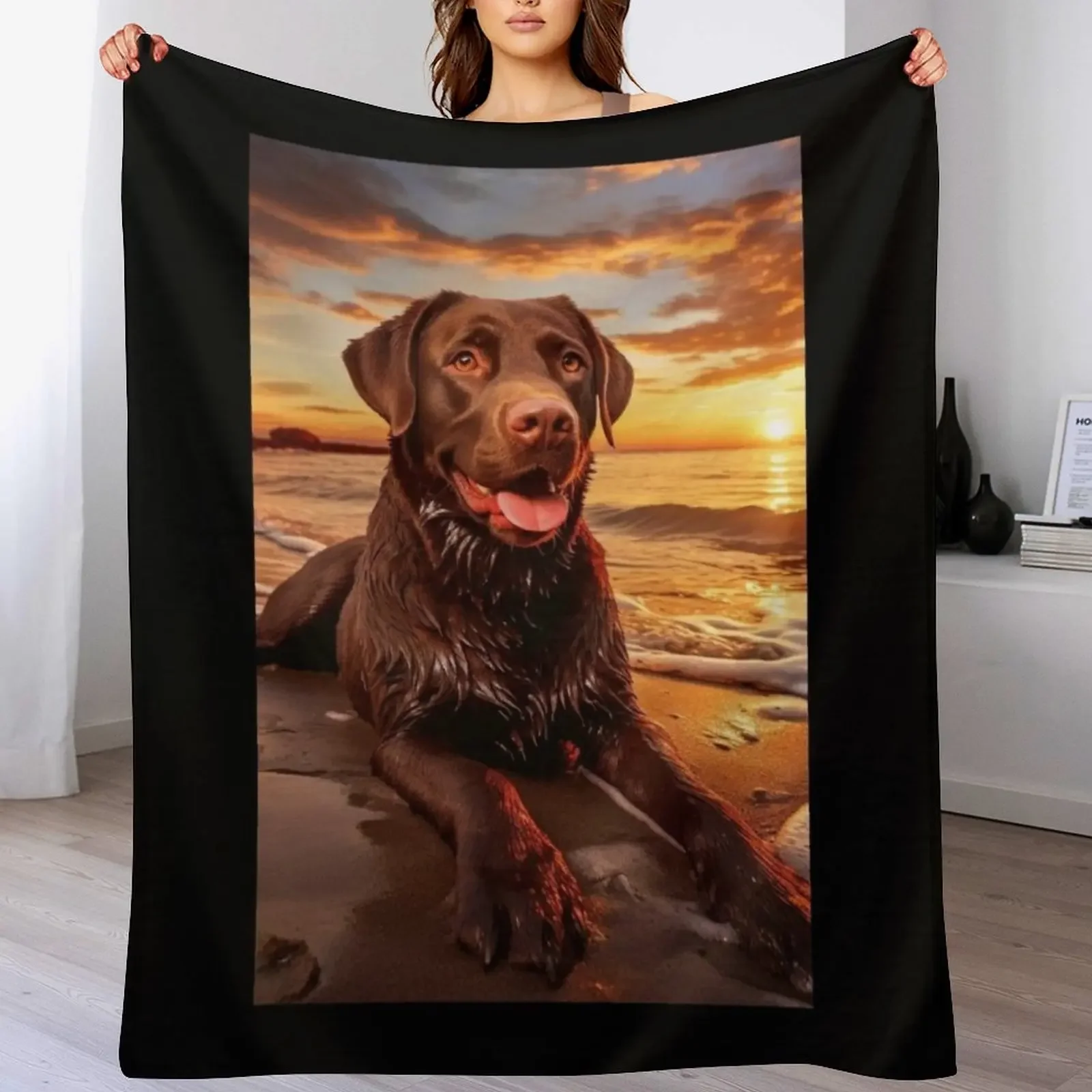 Chocolate Lab Throw Blanket Anti Shedding Soft Fuzzy Blanket for Home
Chocolate Lab Throw Blanket Anti Shedding Soft Fuzzy Blanket for Home