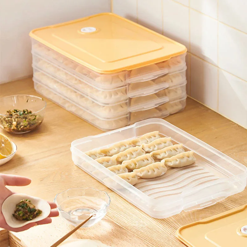 Kitchen Organizer Dumpling Box With Lid Refrigerator Keep Fresh Jiaozi Storage Box Transparent Dumpling Food Storage Container
Kitchen Organizer Dumpling Box With Lid Refrigerator Keep Fresh Jiaozi Storage Box Transparent Dumpling Food Storage Container