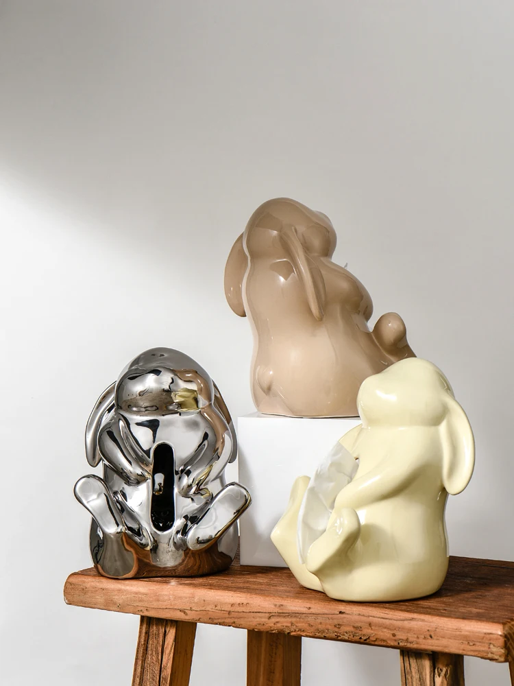 Ins Popular Kitchen Bathroom Organizer Ceramic Rabbit Tissue Box Toilet Paper Holder Tissue Paper Case Cute Easter Gift For Kid
Ins Popular Kitchen Bathroom Organizer Ceramic Rabbit Tissue Box Toilet Paper Holder Tissue Paper Case Cute Easter Gift For Kid