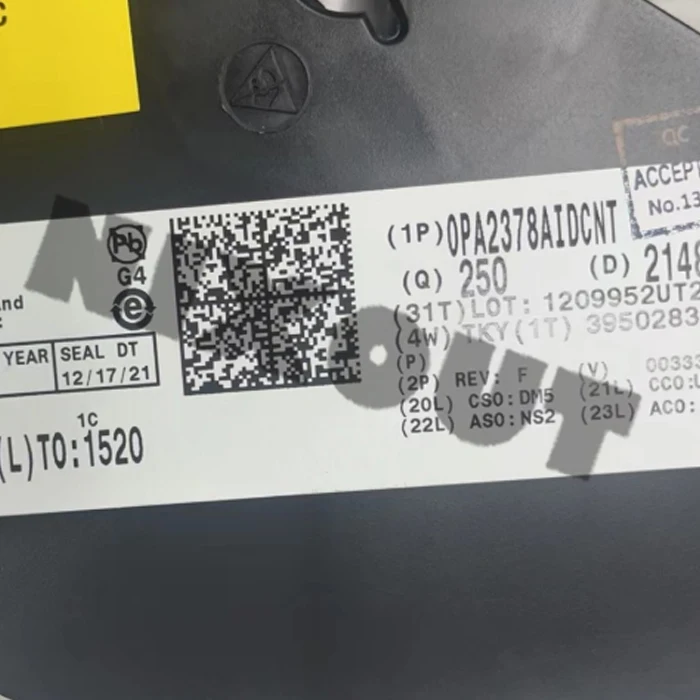 10 шт. ~ 250 шт./лот OPA2378AIDCNT SOT23-8 100% оригинальная Подлинная фотография
10 шт. ~ 250 шт./лот OPA2378AIDCNT SOT23-8 100% оригинальная Подлинная фотография