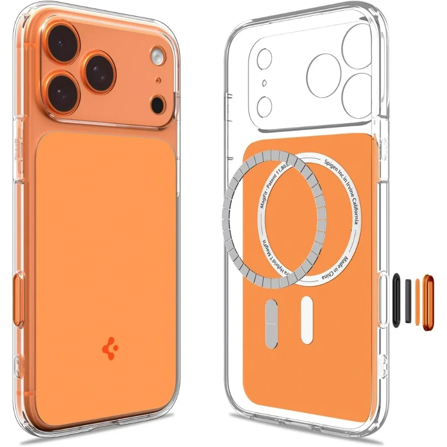 For iPhone 17 Pro Case Ultra Hybrid T MagFit with Camera Control Button and Magsafe Compatibility - Glossy Orange Finish
For iPhone 17 Pro Case Ultra Hybrid T MagFit with Camera Control Button and Magsafe Compatibility - Glossy Orange Finish