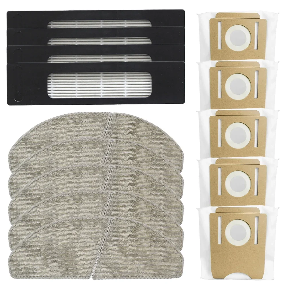 Long lasting Replacement Parts for S8 Plus CLIEN T24 ThinkAir RV50 Pro 4 Filters 5 Mop Cloth Rags 5 Dust Bags
Long lasting Replacement Parts for S8 Plus CLIEN T24 ThinkAir RV50 Pro 4 Filters 5 Mop Cloth Rags 5 Dust Bags