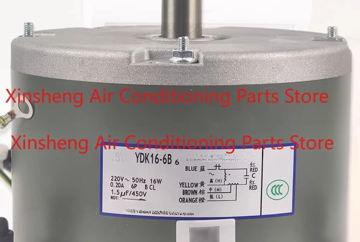 YDK16-6B6 air conditioner ceiling machine single-phase asynchronous motor AC220V
YDK16-6B6 air conditioner ceiling machine single-phase asynchronous motor AC220V