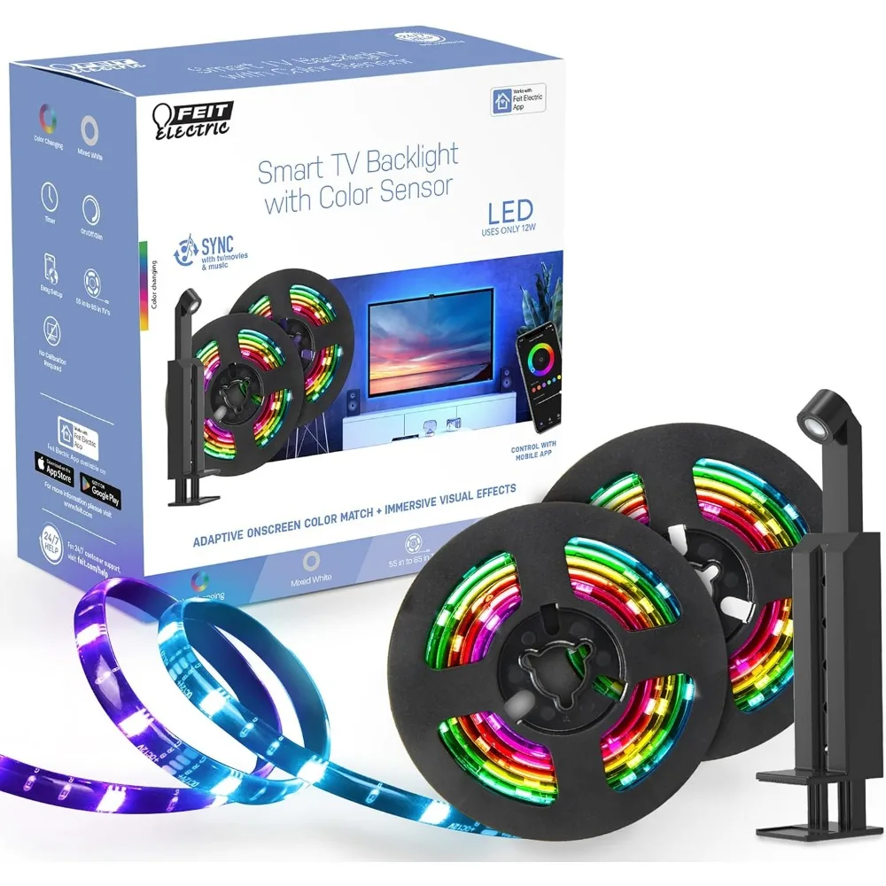 Подсветка электрического Smart TV с датчиком цвета и светодиодной лентой длиной 11,5 футов поддерживает телевизоры 55–85 футов, RGB-подсветку, концентратор не требуется.
Подсветка электрического Smart TV с датчиком цвета и светодиодной лентой длиной 11,5 футов поддерживает телевизоры 55–85 футов, RGB-подсветку, концентратор не требуется.