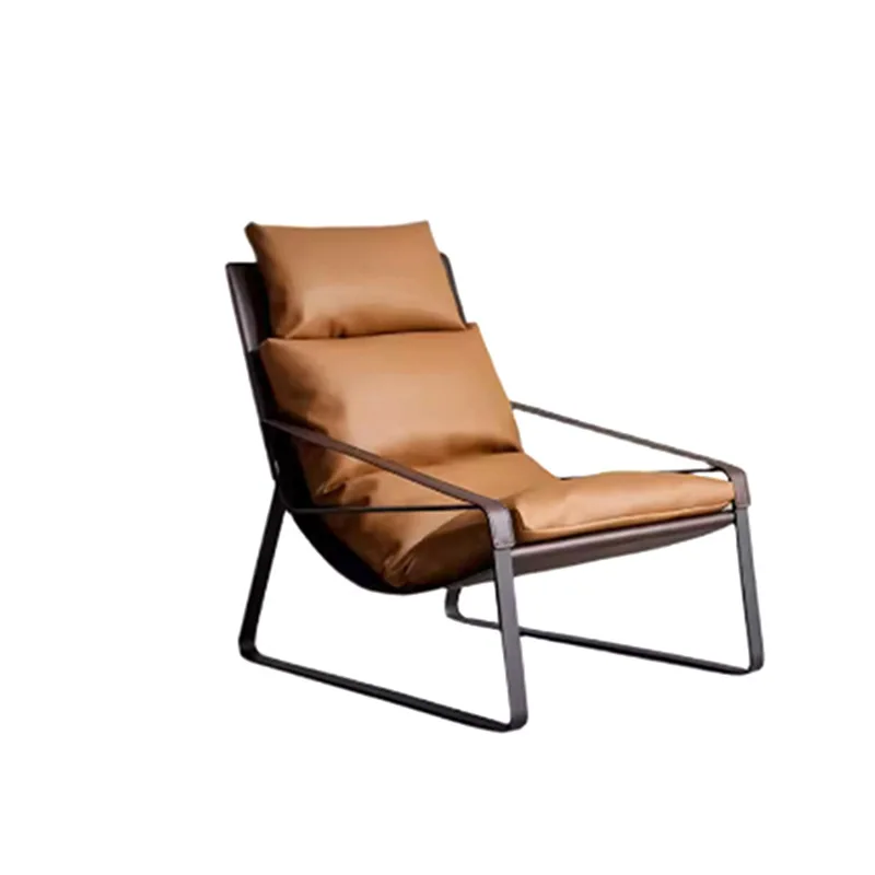 Outdoor leisure lazy sofa courtyard stainless steel saddle leather design simple fashion home recliner single sofa
Outdoor leisure lazy sofa courtyard stainless steel saddle leather design simple fashion home recliner single sofa