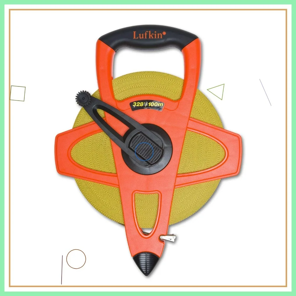 1/2" x 100m/328' Hi-Viz Orange Fiberglass Tape Measure - Dual Sided SAE/Metric, Orange/Black
1/2" x 100m/328' Hi-Viz Orange Fiberglass Tape Measure - Dual Sided SAE/Metric, Orange/Black