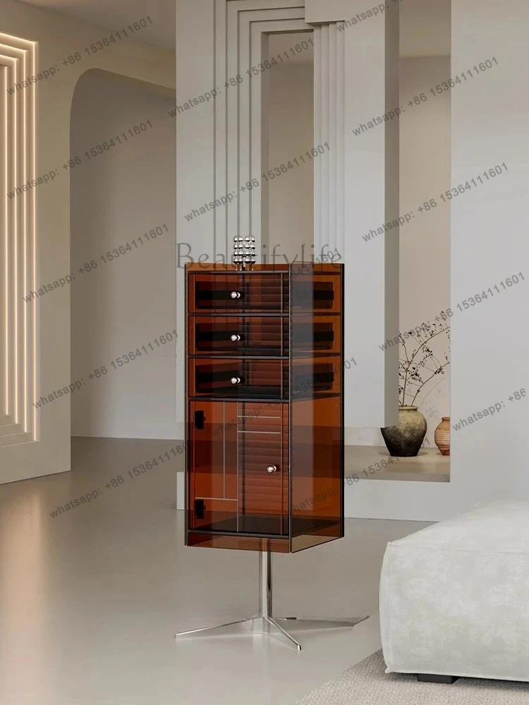 Acrylic floor rotating cabinet storage magazine locker modern simple living room porch cabinet
Acrylic floor rotating cabinet storage magazine locker modern simple living room porch cabinet