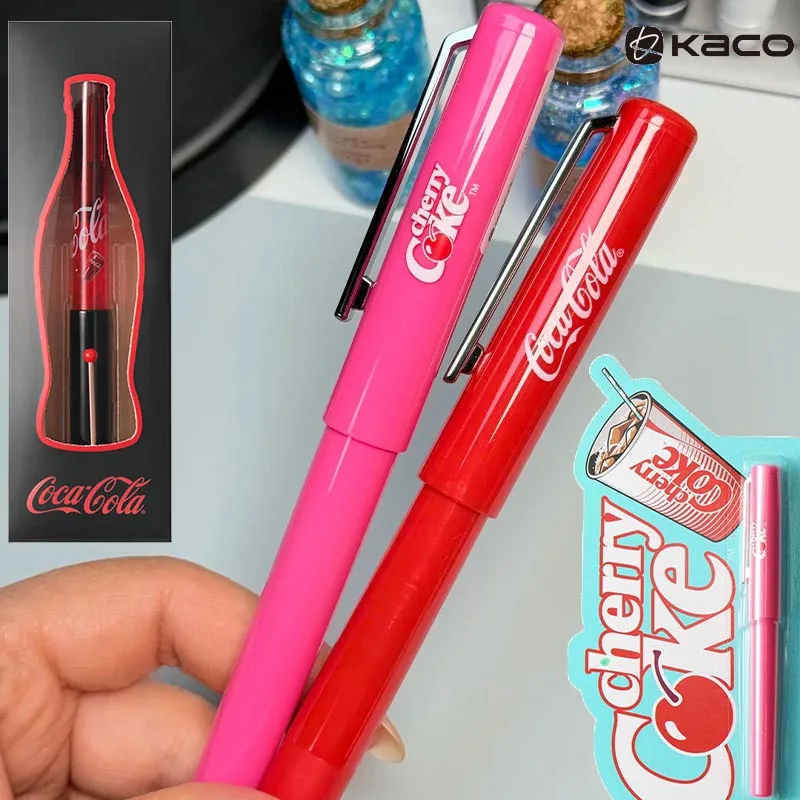 New KACO Coca-Cola Fountain Pen Cute MELLOW Ergonomic Grip EF Nib Daily Writing Calligraphy Practice Pens High-value Stationery
New KACO Coca-Cola Fountain Pen Cute MELLOW Ergonomic Grip EF Nib Daily Writing Calligraphy Practice Pens High-value Stationery