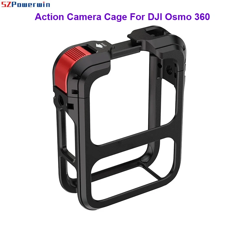 Action Camera Cage For DJI Osmo 360 Frame with Silicone Lens Cap Aluminum Alloy Protective Case Cold Shoe 1/4" Thread
Action Camera Cage For DJI Osmo 360 Frame with Silicone Lens Cap Aluminum Alloy Protective Case Cold Shoe 1/4" Thread