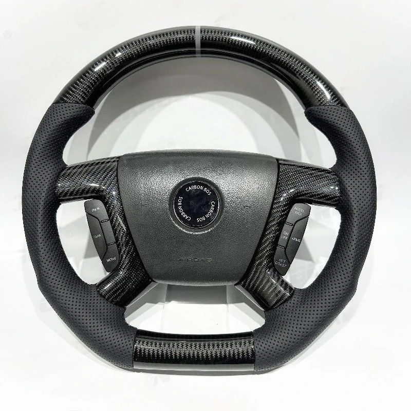 Carbon Bos for Chevrolet Silverado Steering Wheel Black Carbon Fiber Perforated Leather for Chevrolet Classic New Design Car Old
Carbon Bos for Chevrolet Silverado Steering Wheel Black Carbon Fiber Perforated Leather for Chevrolet Classic New Design Car Old