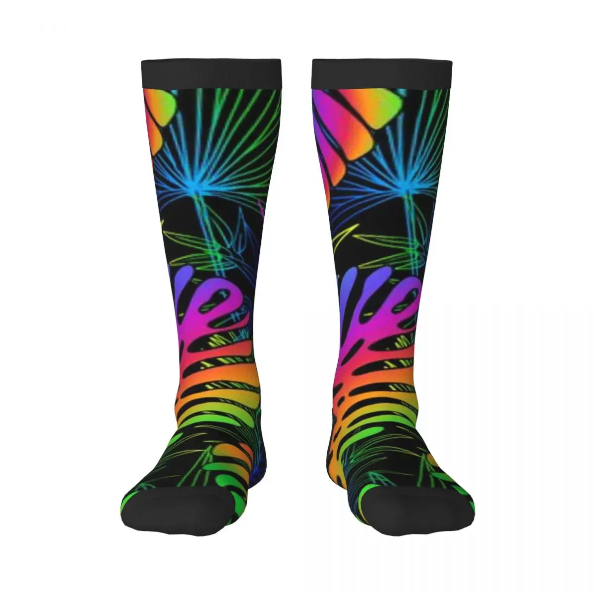 1 Pack Tropical Palm Leaves Over-knee Long Socks Middle High School Socks
1 Pack Tropical Palm Leaves Over-knee Long Socks Middle High School Socks