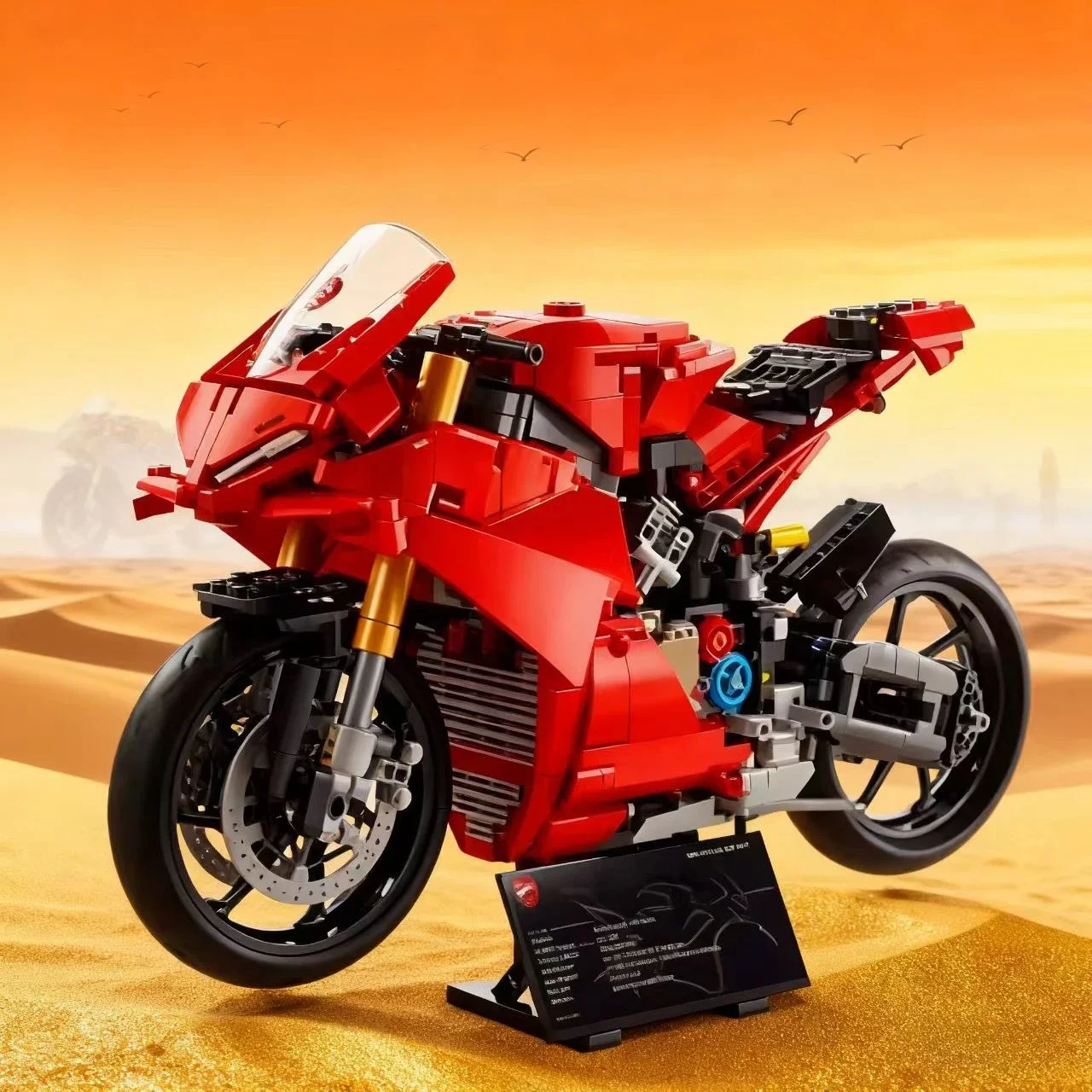 Технические блоки мотоциклов Ducatis Racing Speed Panigales Модель V4 S Building 42202 Модель Кирпичи Игрушки Дети Мальчик Подарок 
Технические блоки мотоциклов Ducatis Racing Speed Panigales Модель V4 S Building 42202 Модель Кирпичи Игрушки Дети Мальчик Подарок