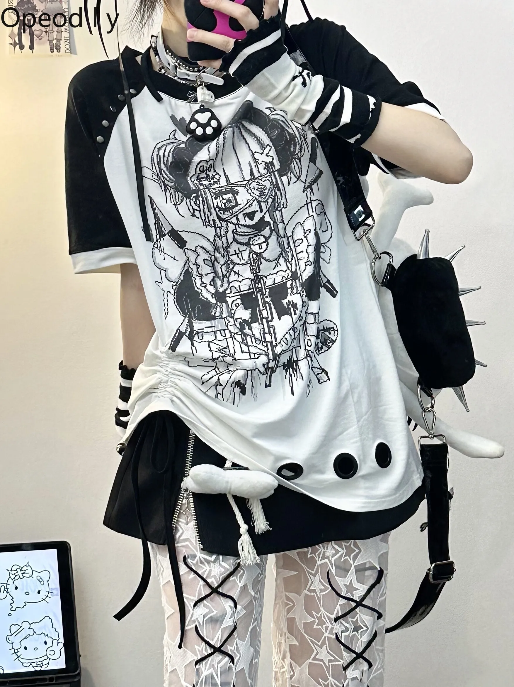 Y2k Subculture Japanese Original Sweet Cool Spice Girl Short-sleeved T-shirt Cute Girl Lolita Casual Loose Street Long T-shirt
Y2k Subculture Japanese Original Sweet Cool Spice Girl Short-sleeved T-shirt Cute Girl Lolita Casual Loose Street Long T-shirt