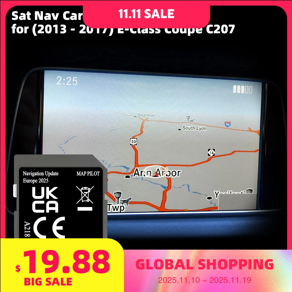 for Mercededs E-Class 2015-2016 Coupe A2189062704 V20 Map Pilot Europe 2025 Sat NAV
for Mercededs E-Class 2015-2016 Coupe A2189062704 V20 Map Pilot Europe 2025 Sat NAV