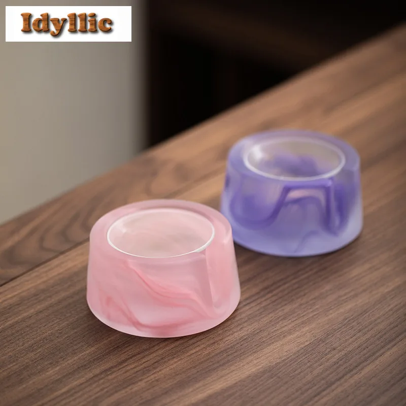 Японский утолщенный чернильный розовый стеклянный держатель для подогрева чая, подставка для свечи, плита, подставка для чайника, карбоновая печь для кипящей воды, чайная церемония
Японский утолщенный чернильный розовый стеклянный держатель для подогрева чая, подставка для свечи, плита, подставка для чайника, карбоновая печь для кипящей воды, чайная церемония