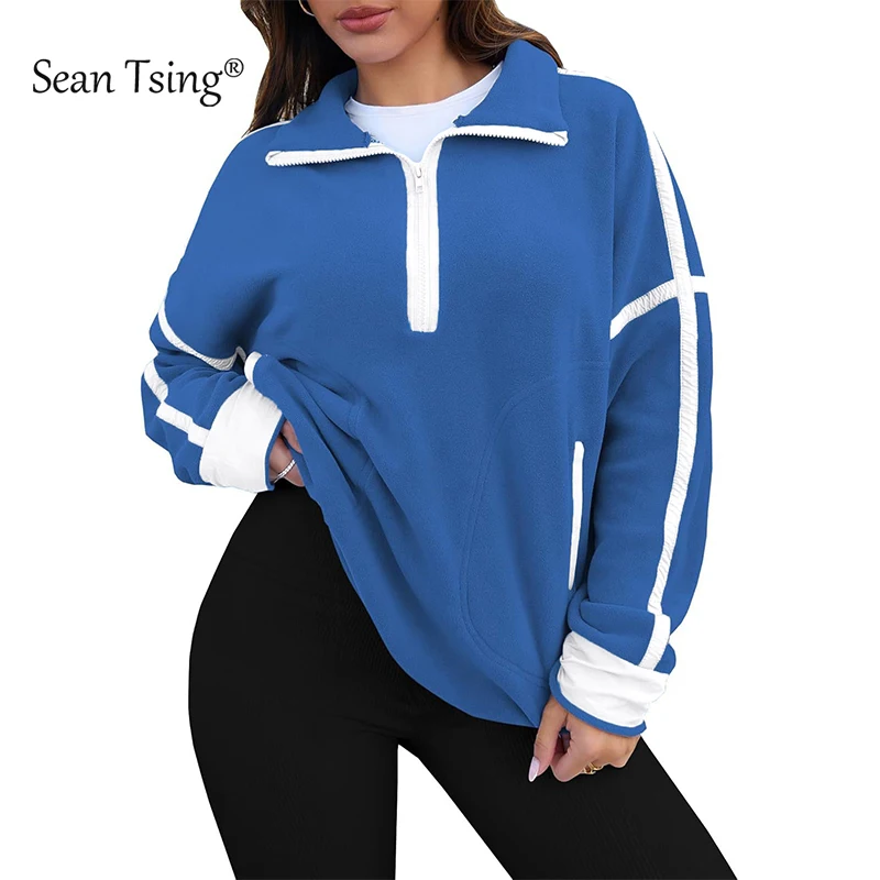 Sean Tsing Sports Women Zippered Sweatshirt Long Sleeve Patchwork Stand-up Collar Autumn Pullover Hoodie Coats Traning Workout
Sean Tsing Sports Women Zippered Sweatshirt Long Sleeve Patchwork Stand-up Collar Autumn Pullover Hoodie Coats Traning Workout