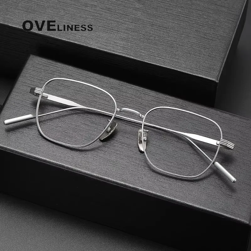 Pure Titanium Glasses Frame Men women Retro Square Eyeglasses frames Men's full Eyewear spectacles
Pure Titanium Glasses Frame Men women Retro Square Eyeglasses frames Men's full Eyewear spectacles