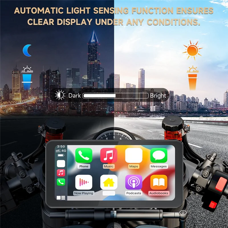 NEW 6.25Inch Portable Mototorcycle Wireless For Carplay/For Android Auto GPS Navigator Touch Screen
NEW 6.25Inch Portable Mototorcycle Wireless For Carplay/For Android Auto GPS Navigator Touch Screen