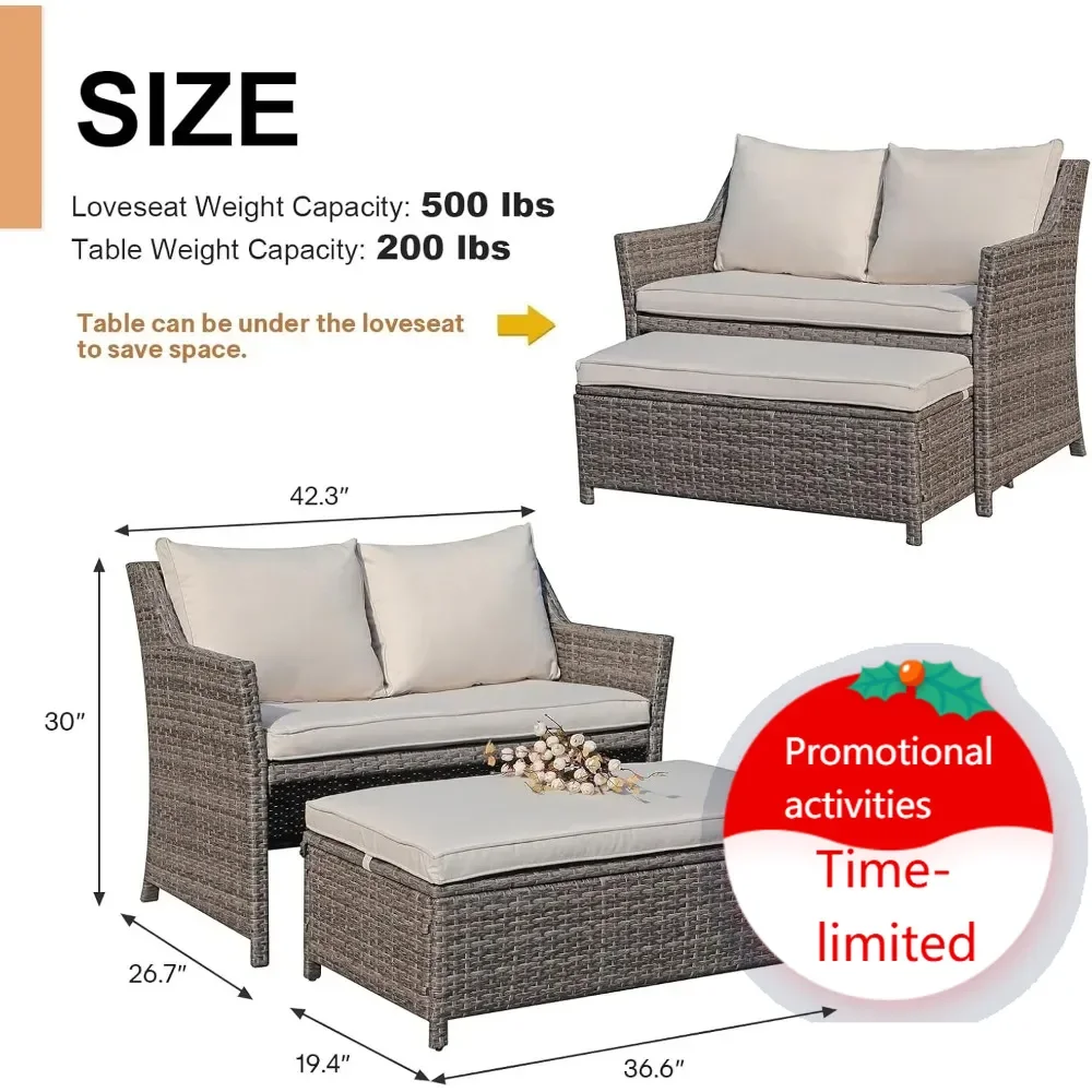 Горячие продажи! Популярный комплект садовой мебели из ротанга OC Orange-Casual: двухместный диван и кофейный столик со встроенным хранилищем.
Горячие продажи! Популярный комплект садовой мебели из ротанга OC Orange-Casual: двухместный диван и кофейный столик со встроенным хранилищем.