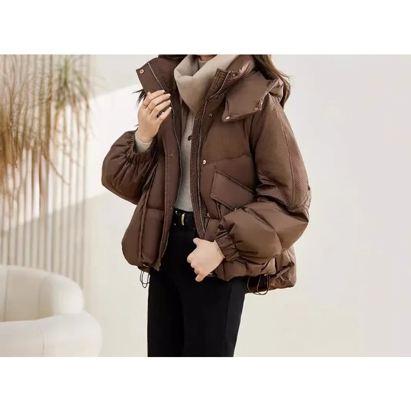 Winter 2026 Women's Short Thickened Loose Cotton-on Fashion Warm Hooded Jacket
Winter 2026 Women's Short Thickened Loose Cotton-on Fashion Warm Hooded Jacket