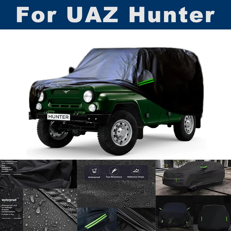 Outdoor Car Cover with Reflective Strips - For UAZ Hunter, Snowproof Dustproof Waterproof Sunproof Shield
Outdoor Car Cover with Reflective Strips - For UAZ Hunter, Snowproof Dustproof Waterproof Sunproof Shield