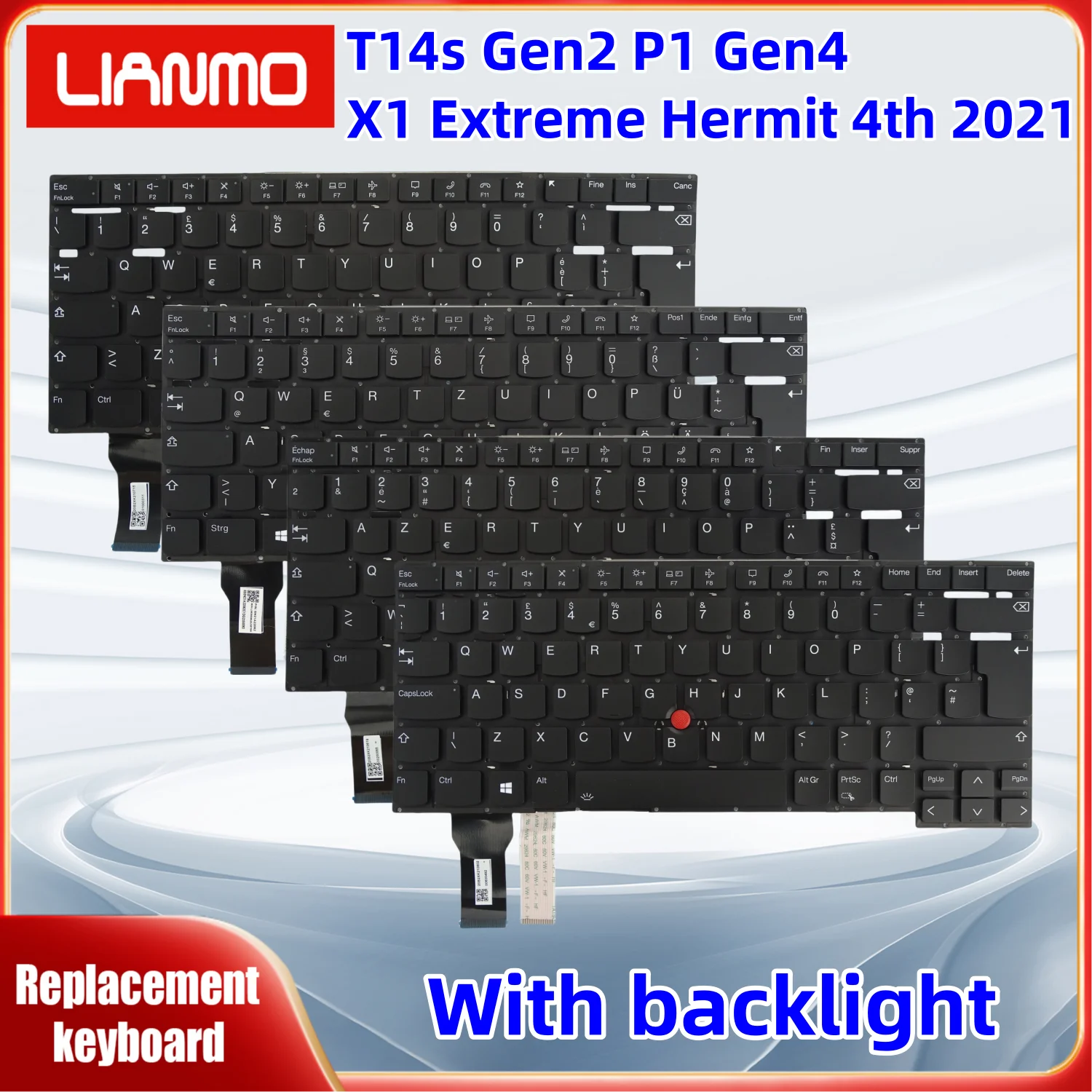 Американская итальянская, немецкая, французская, британская клавиатура для ноутбука с подсветкой для Lenovo Thinkpad T14s Gen2 P1 Gen4 X1 Extreme Hermit 4th 2021
Американская итальянская, немецкая, французская, британская клавиатура для ноутбука с подсветкой для Lenovo Thinkpad T14s Gen2 P1 Gen4 X1 Extreme Hermit 4th 2021