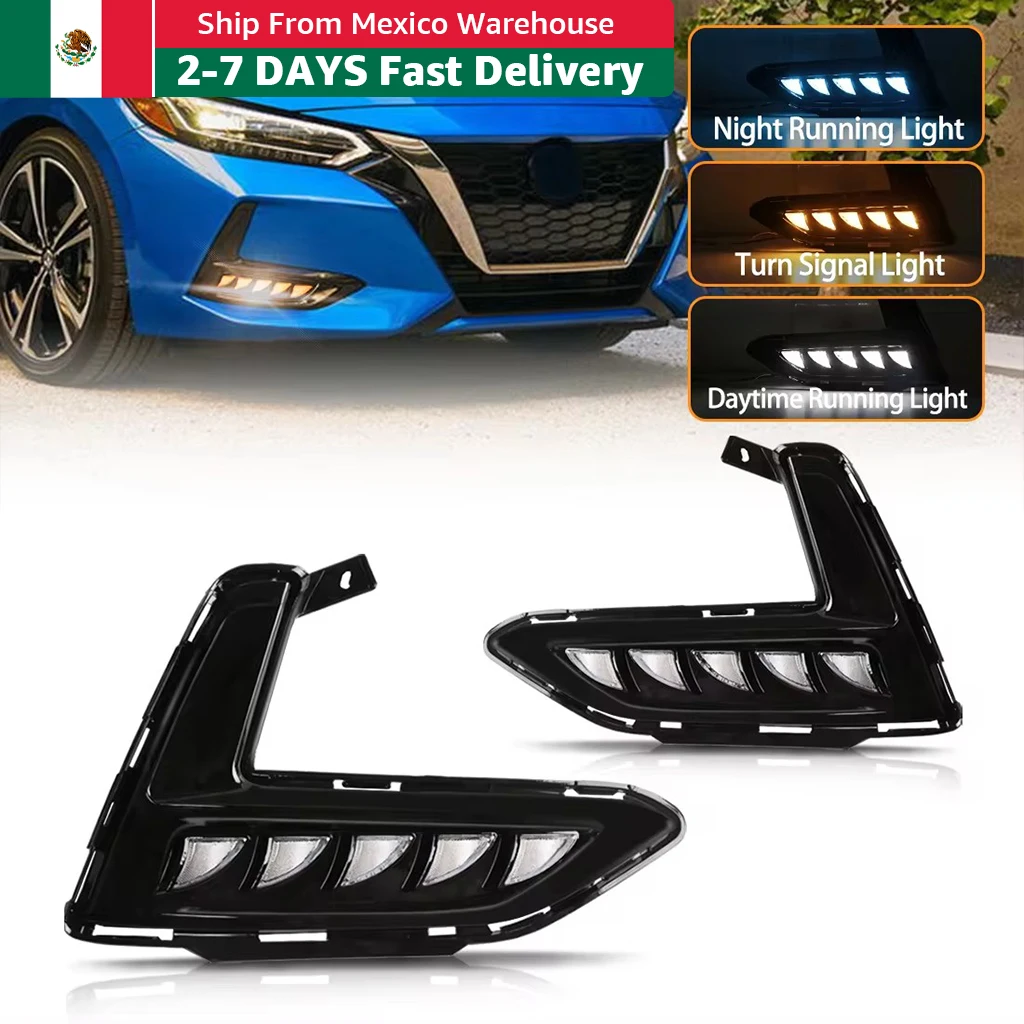 Car LED Daytime Running Light Assembly For Nissan Sentra Sylphy 2019 2020 2021 2022 Fog Lamp Yellow White Blue Turn Signal Light
Car LED Daytime Running Light Assembly For Nissan Sentra Sylphy 2019 2020 2021 2022 Fog Lamp Yellow White Blue Turn Signal Light