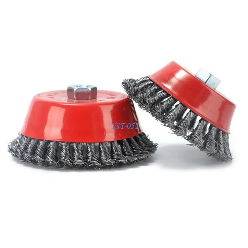E15A 3/4 Inch Steel Wire Wheel Brush Polishing Ball for Rust Removal and Surfaces Polishing in Metalworking and DIY Projects
E15A 3/4 Inch Steel Wire Wheel Brush Polishing Ball for Rust Removal and Surfaces Polishing in Metalworking and DIY Projects