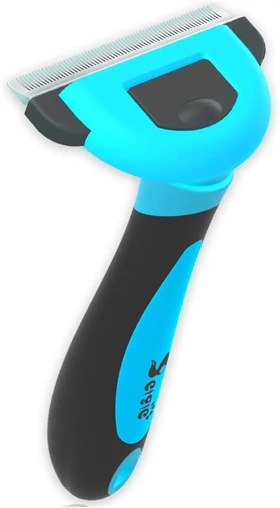 Pet Deshedding Brush & Comb for Cats and Dogs, 2.5in Blue, Short & Long Hair, Small to Medium Pets, Eco-Friendly Grooming Tool
Pet Deshedding Brush & Comb for Cats and Dogs, 2.5in Blue, Short & Long Hair, Small to Medium Pets, Eco-Friendly Grooming Tool