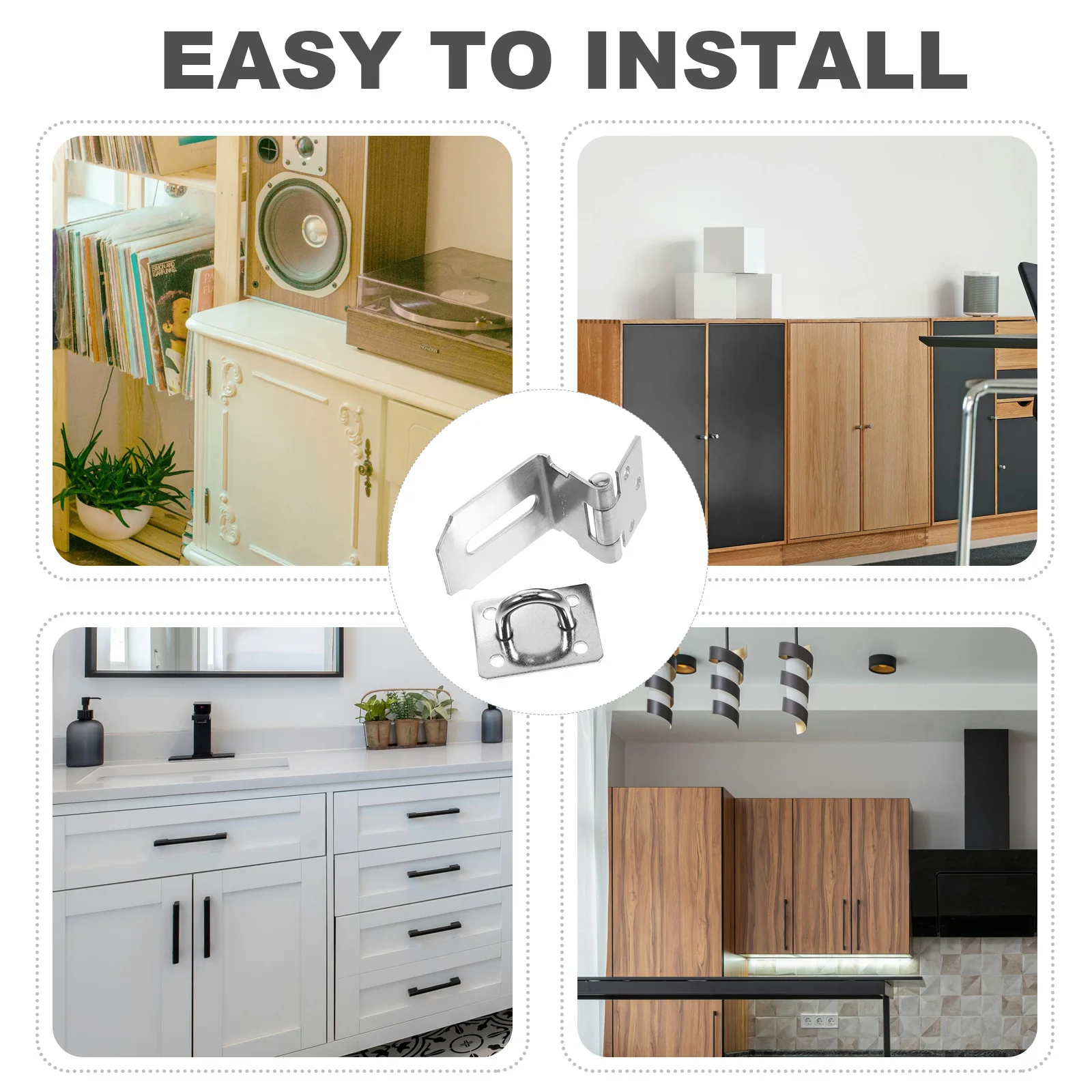 4 Inch 304 Stainless Steel Lock Hasp Heavy Duty Shed Latch Door Lock Hardware Padlock Latch Outdoor Use Door Latches Hardware
4 Inch 304 Stainless Steel Lock Hasp Heavy Duty Shed Latch Door Lock Hardware Padlock Latch Outdoor Use Door Latches Hardware