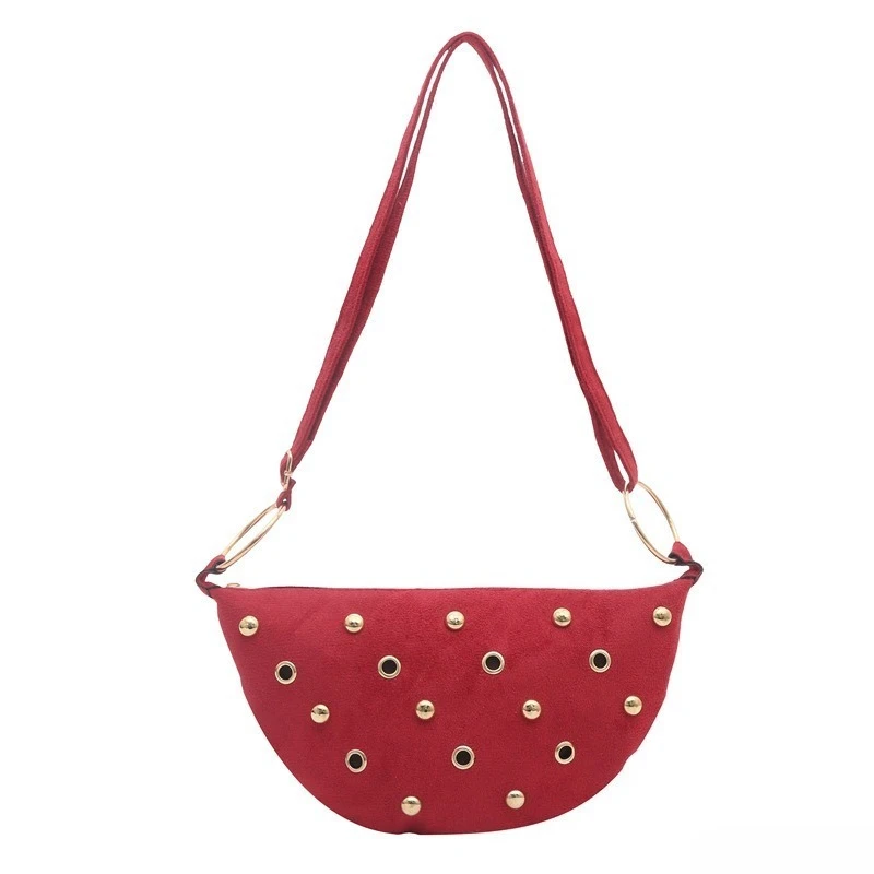 Women's Underarm Shoulder Bag Soft Studded Suede Large Capacity Crossbody Bag Edgy Trendy Street Casual Daily Shopping
Women's Underarm Shoulder Bag Soft Studded Suede Large Capacity Crossbody Bag Edgy Trendy Street Casual Daily Shopping