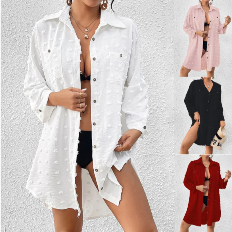 2025 New Chiffon Jacquard Big Fur Ball Loose Casual Cardigan Shirt Women's Clothing C001
2025 New Chiffon Jacquard Big Fur Ball Loose Casual Cardigan Shirt Women's Clothing C001