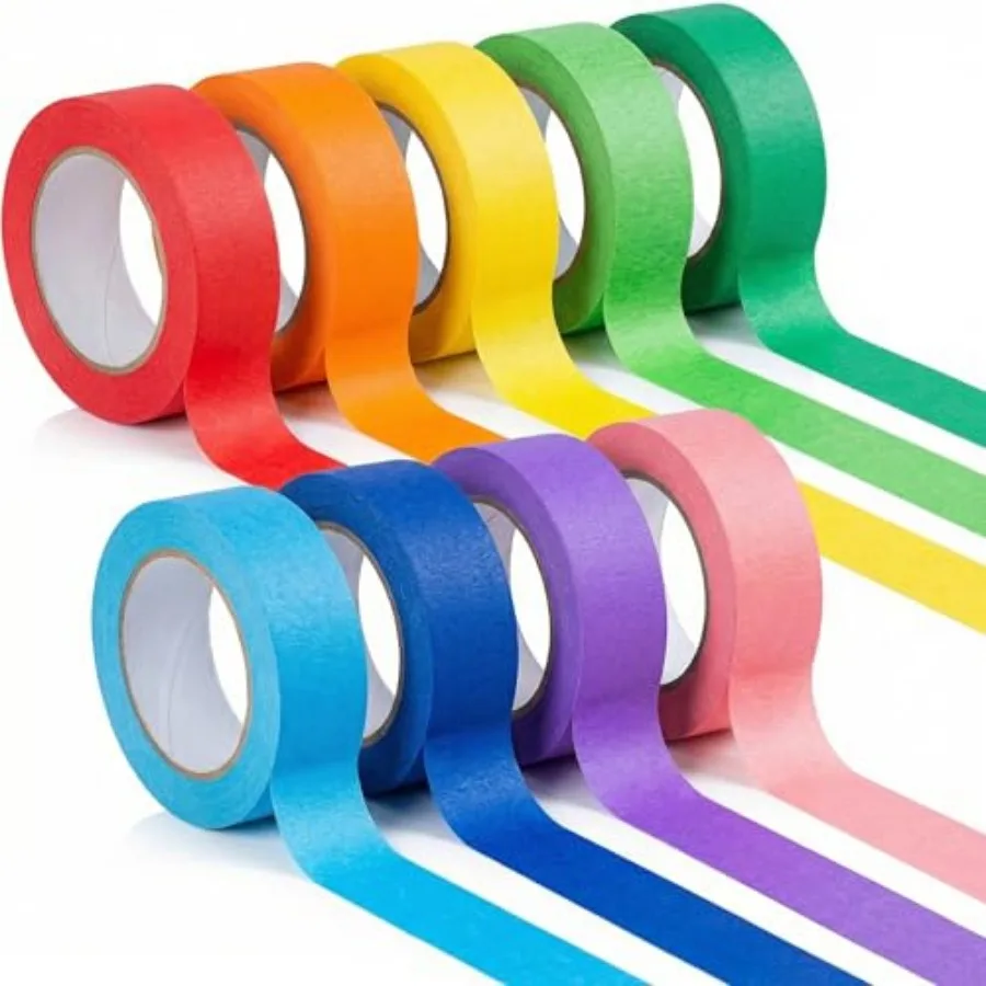 10Roll Colored Masking Tape, 33 Ft x 1 inch Rainbow Painters Tape for Crafts and Labeling, Craft Supplies for,Teachers, and Off
10Roll Colored Masking Tape, 33 Ft x 1 inch Rainbow Painters Tape for Crafts and Labeling, Craft Supplies for,Teachers, and Off