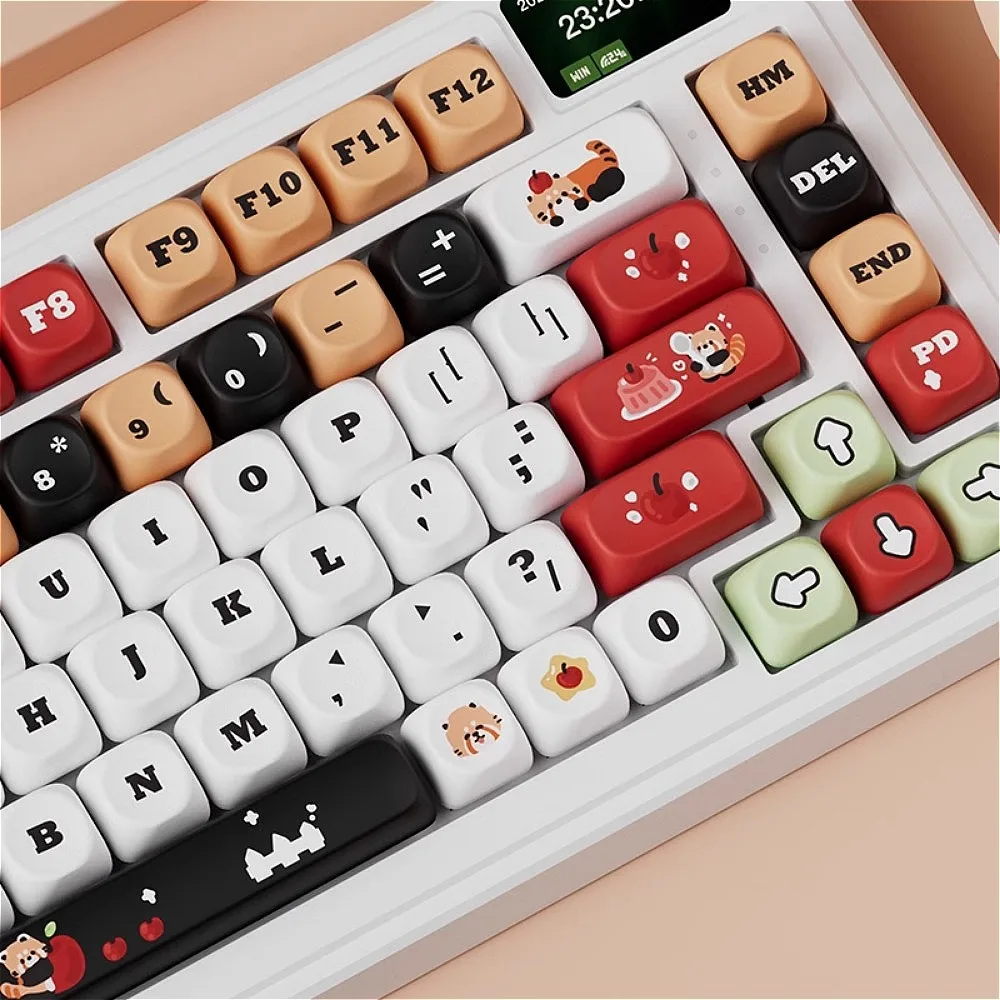 Red Panda Apple, небольшой полный набор колпачков для клавиатуры OQO, индивидуальные колпачки для клавиш, персонализированные, милые, аксессуары для механической клавиатуры
Red Panda Apple, небольшой полный набор колпачков для клавиатуры OQO, индивидуальные колпачки для клавиш, персонализированные, милые, аксессуары для механической клавиатуры