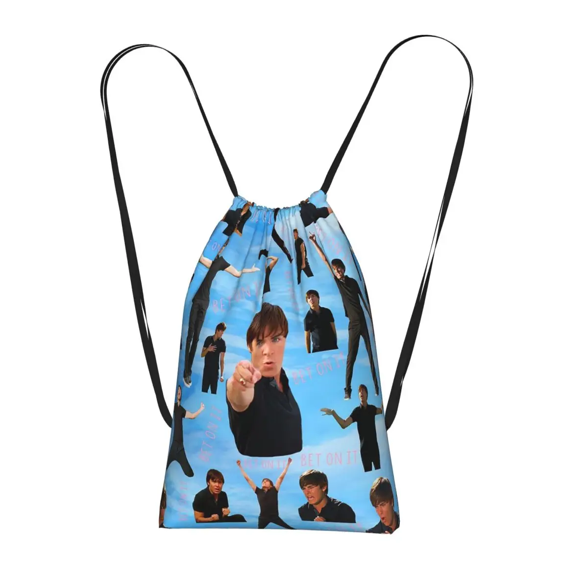 Рюкзаки Zac Efron Troy Bolton Bet On It High School Musical, повседневные сумки на шнурке, сумки для обуви, сумки для книг, сумки для путешествий и студентов
Рюкзаки Zac Efron Troy Bolton Bet On It High School Musical, повседневные сумки на шнурке, сумки для обуви, сумки для книг, сумки для путешествий и студентов