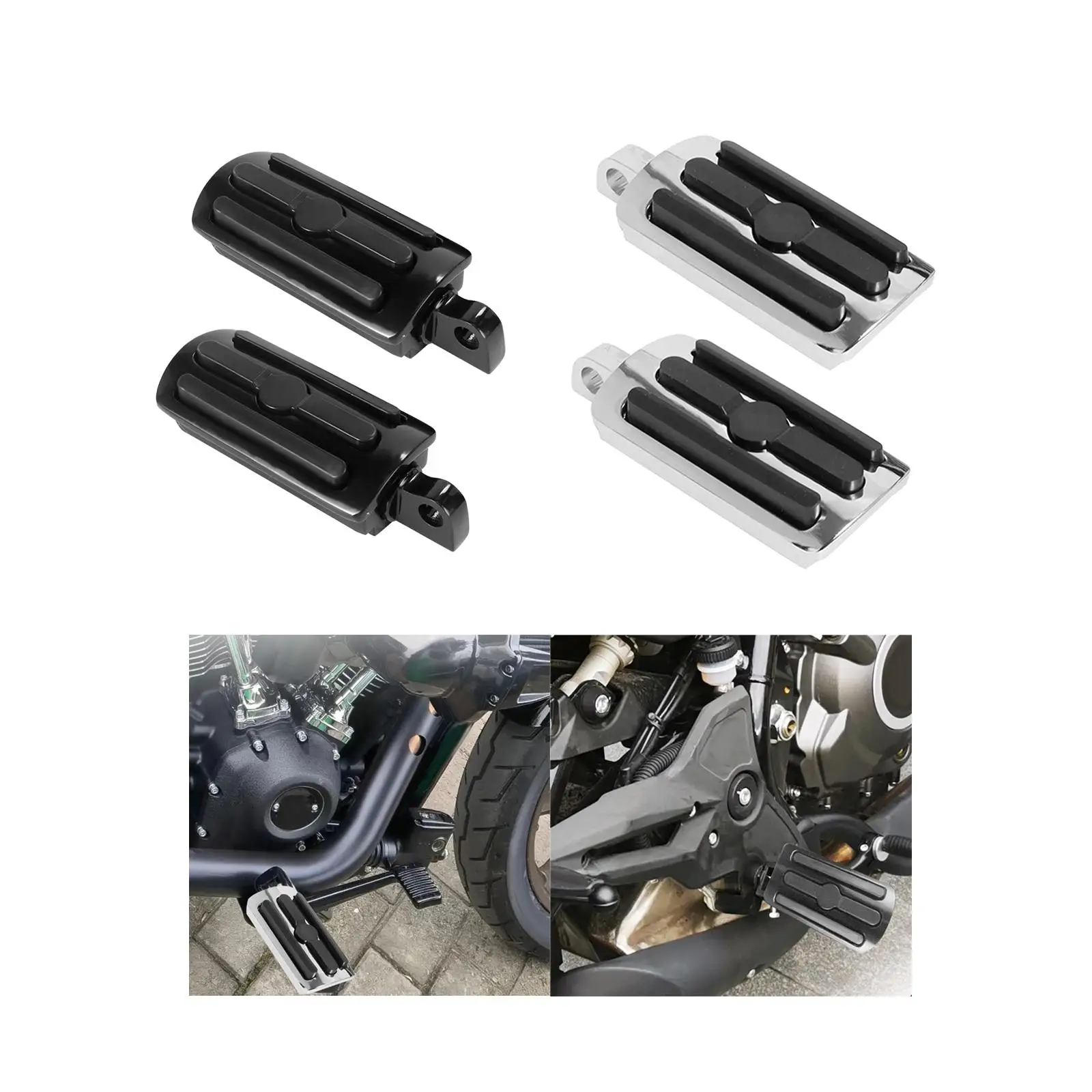 2x Footrests Accessory Metal Compatibility Motorcycle Foot Pegs for Touring Simple Installation Replacement Fittings Sturdy
2x Footrests Accessory Metal Compatibility Motorcycle Foot Pegs for Touring Simple Installation Replacement Fittings Sturdy
