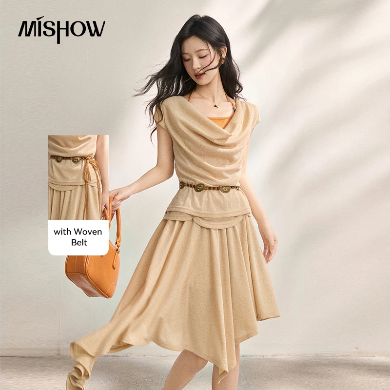 MISHOW Fashion Skirt Set for Women 2026 Summer Halter Camisole Breathable Top Irregular Skirt Hem Set with Belt MXF22T1590
MISHOW Fashion Skirt Set for Women 2026 Summer Halter Camisole Breathable Top Irregular Skirt Hem Set with Belt MXF22T1590