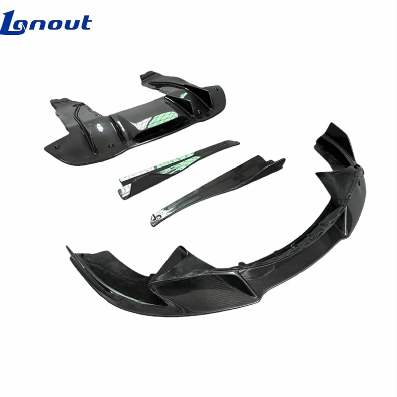 High Glossy V Style Carbon Fiber Front and Rear Diffusers Side Skirts for McLaren 720S Upgarding Performance Body Kit
High Glossy V Style Carbon Fiber Front and Rear Diffusers Side Skirts for McLaren 720S Upgarding Performance Body Kit