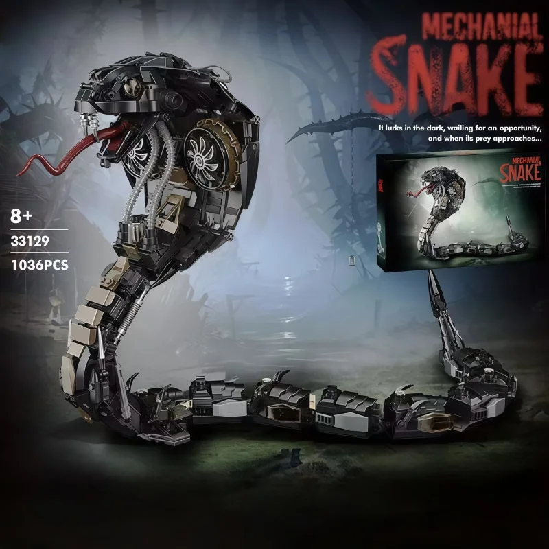 Mechanical Cobra Building Set, Movable Jointed Snake Model, Educational Construction Toy Suitable for Adults and Collectors Aged
Mechanical Cobra Building Set, Movable Jointed Snake Model, Educational Construction Toy Suitable for Adults and Collectors Aged