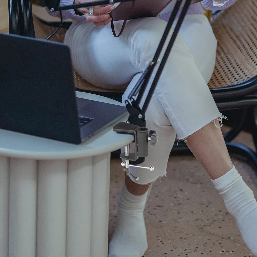 2Pcs L-Shape Table Cantilever Clamp Durable Adjustable Desk Mount Retaining Clips Protective Silicone Padding Table Support Base
2Pcs L-Shape Table Cantilever Clamp Durable Adjustable Desk Mount Retaining Clips Protective Silicone Padding Table Support Base