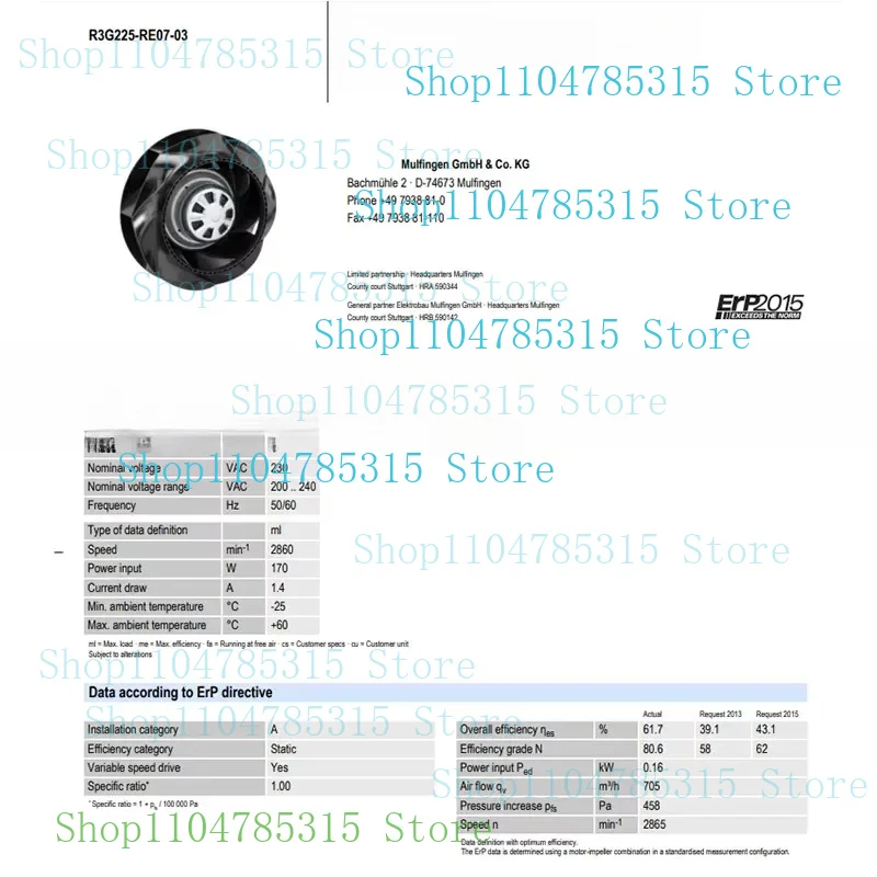 Brand New Original 200-240V 50/60Hz 1.40A 170W Carrying speed control function R3G225-RE07-03
Brand New Original 200-240V 50/60Hz 1.40A 170W Carrying speed control function R3G225-RE07-03