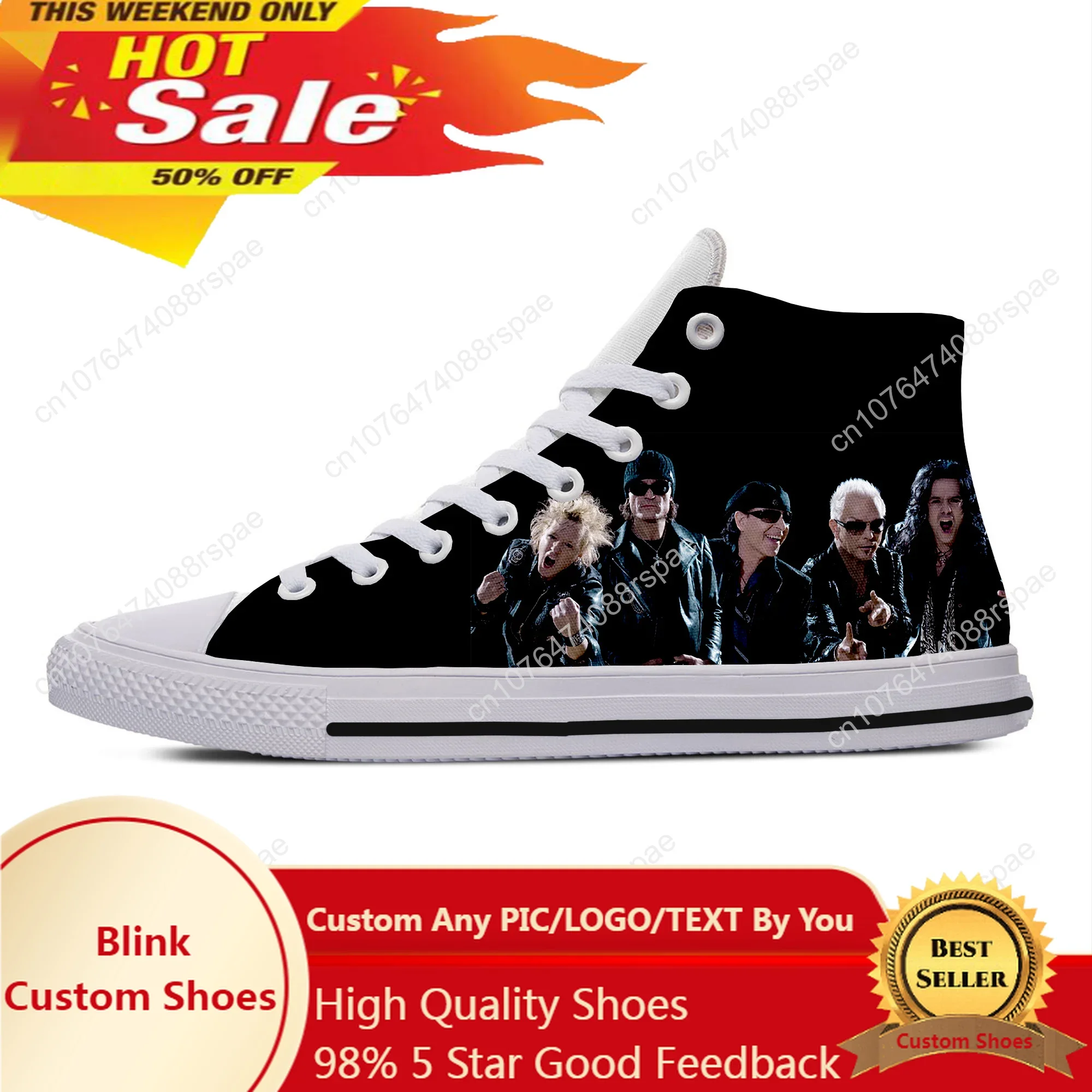 Hot Cool Fashion Scorpions High Sneakers Men Women High Quality Handiness Casual Shoes Lightweight Summer High Top Board Shoes
Hot Cool Fashion Scorpions High Sneakers Men Women High Quality Handiness Casual Shoes Lightweight Summer High Top Board Shoes