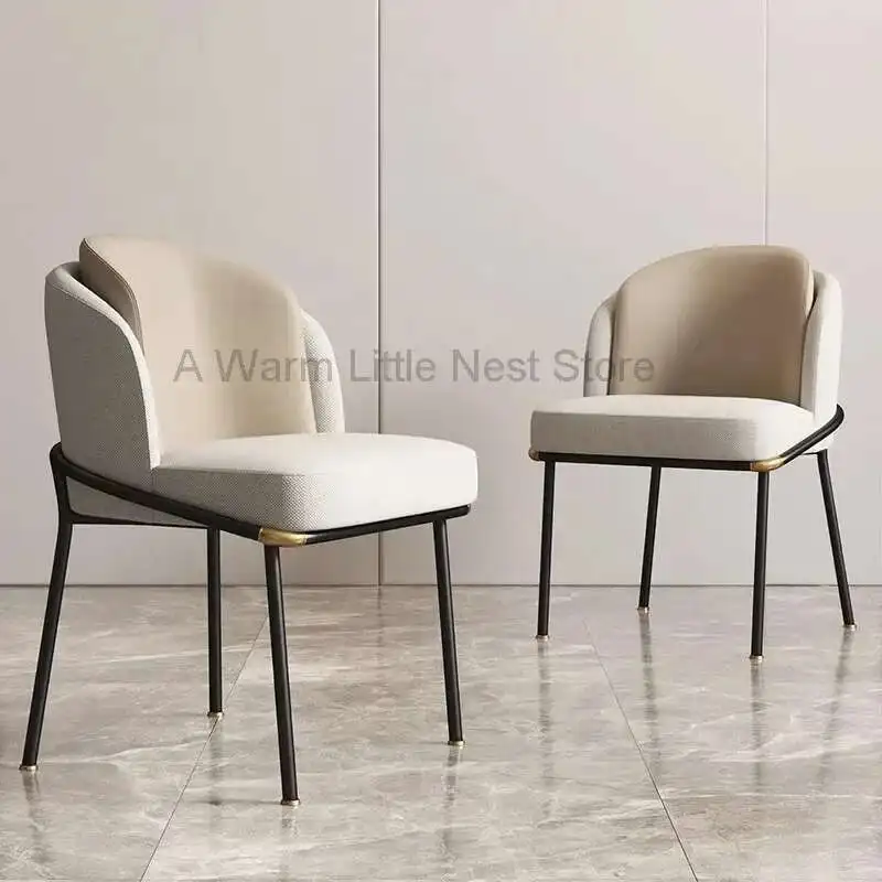 Nordic Light Luxury Makeup Chair Home Leather Back Fabric Italian Minimalist Leisure Single Dining Chair Wrought Iron Stool
Nordic Light Luxury Makeup Chair Home Leather Back Fabric Italian Minimalist Leisure Single Dining Chair Wrought Iron Stool