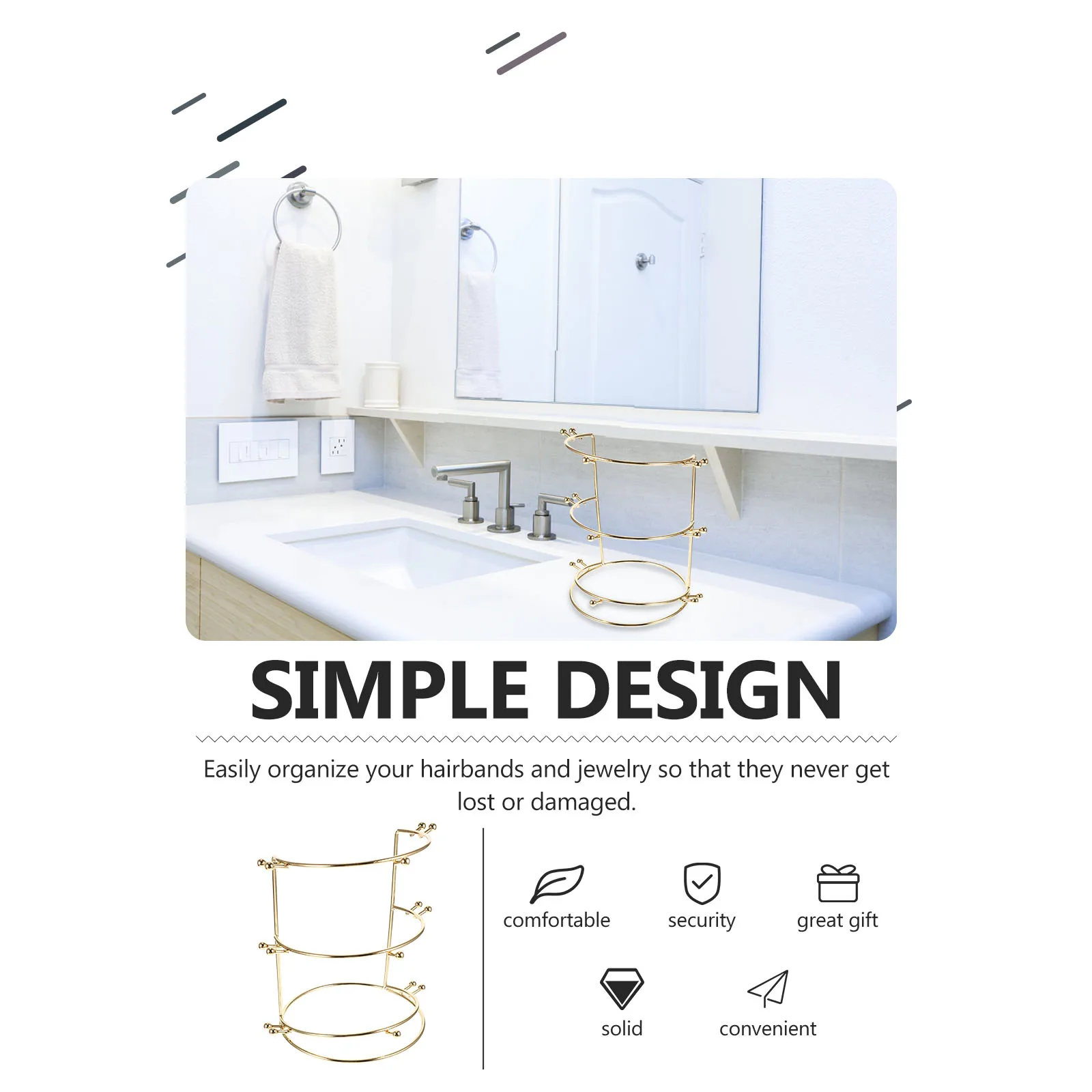 Alloy Band Storage Rack Crown Display Stand Headband Organizer 3-Tiers Headband Holder Organizer Necklace Bracelet Holder
Alloy Band Storage Rack Crown Display Stand Headband Organizer 3-Tiers Headband Holder Organizer Necklace Bracelet Holder