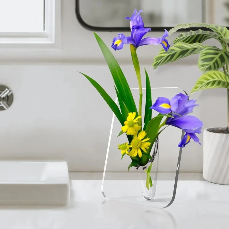 Transparent Frame Vase Transparent Acrylic Vase Home Desktop Decoration
Transparent Frame Vase Transparent Acrylic Vase Home Desktop Decoration