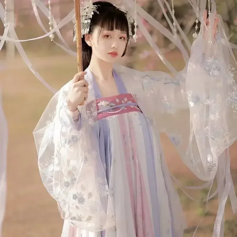 Женский традиционный китайский костюм феи Hanfu для косплея, платье династии Древнего Сун, танцевальное платье, большие размеры XL
Женский традиционный китайский костюм феи Hanfu для косплея, платье династии Древнего Сун, танцевальное платье, большие размеры XL
